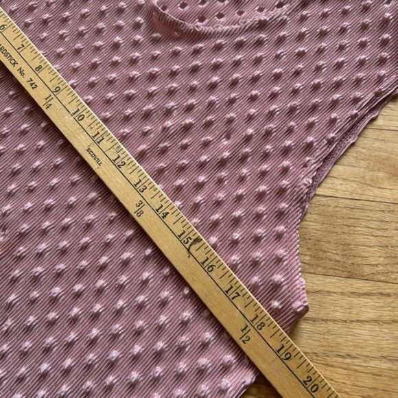 Vintage Brat Textured Bubble Ninety Sleeveless Top Size Large Barbie - Picture 6 of 7